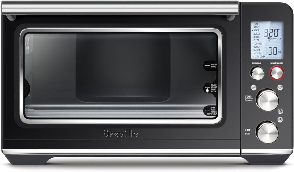 Breville Smart Oven Air Fryer Toaster Oven, Black Truffle, BOV860