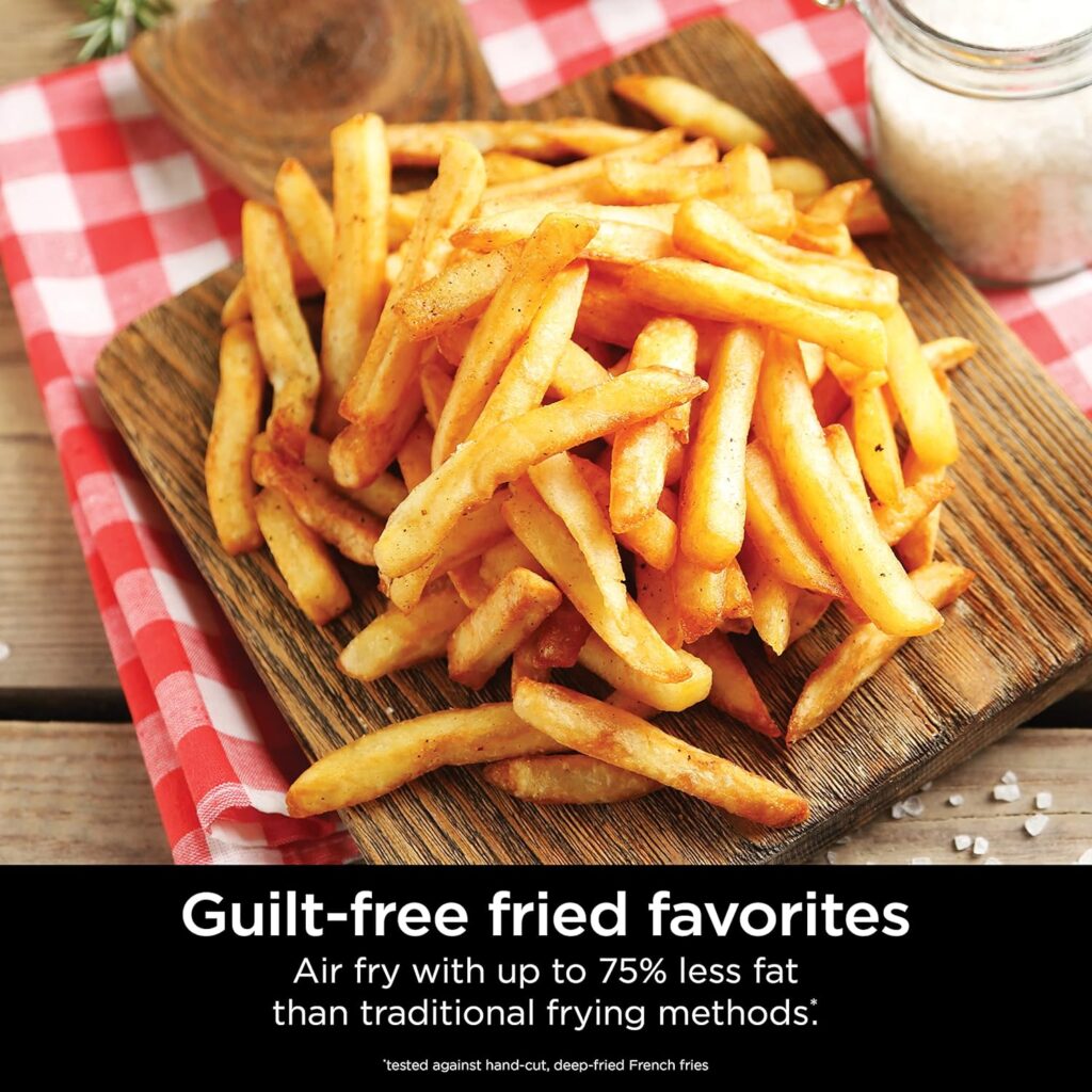 Ninja AF080 Mini Air Fryer, 2 Quarts Capacity, Compact, Nonstick, with Quick Set Timer, Grey