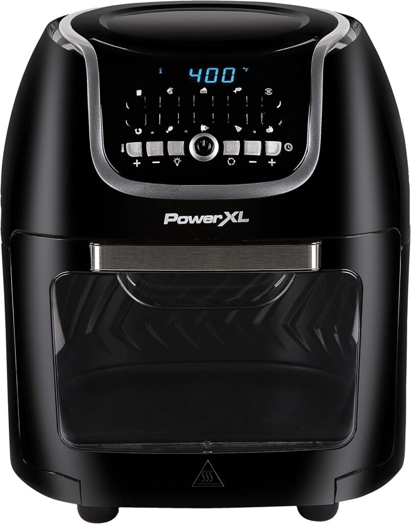 PowerXL Vortex Air Fryer, Vortex Rapid Air Technology, SmartSync, Broil, Bake, Roast, Reheat, Dehydrate (10 QT Single Basket)