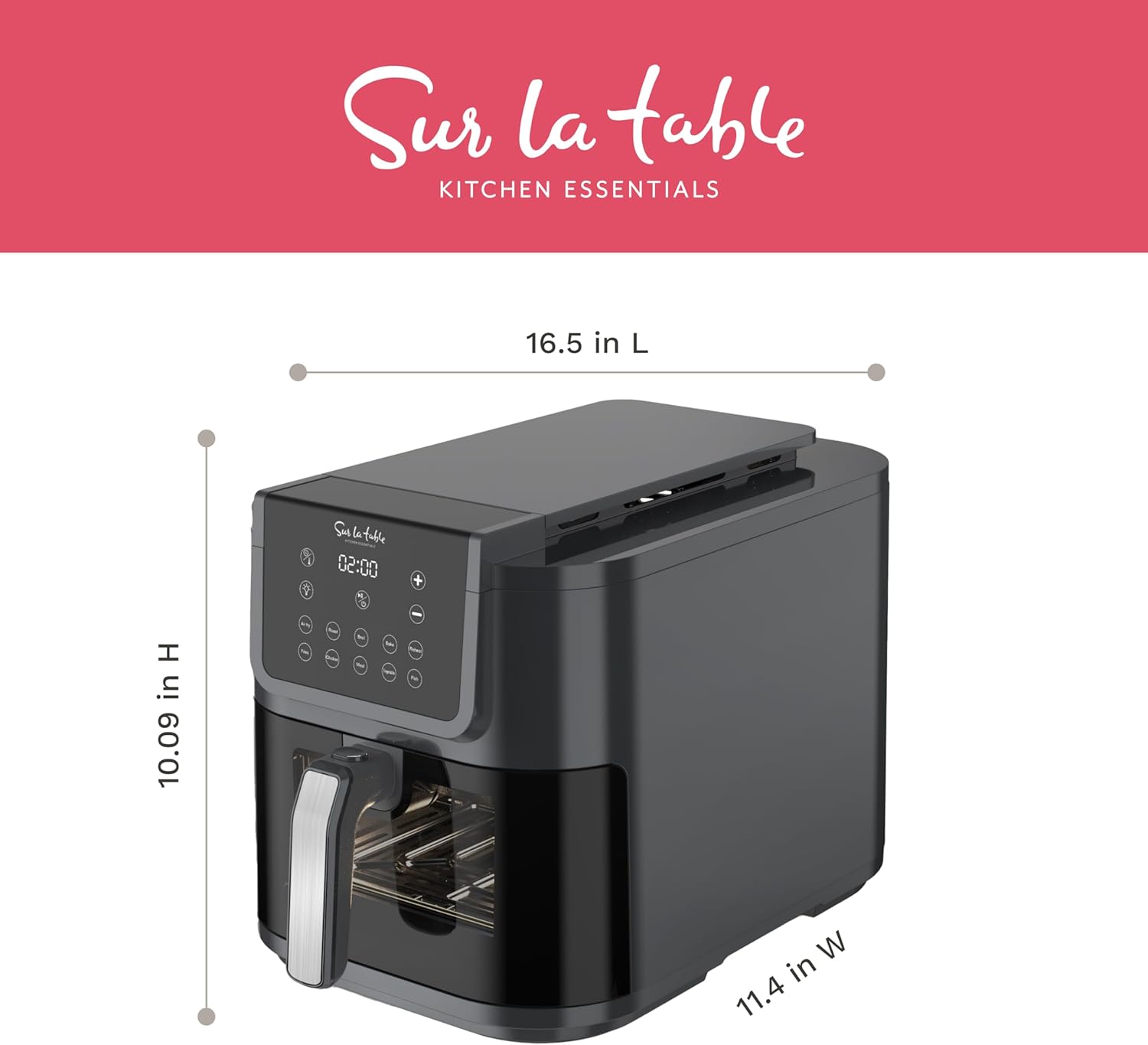 SUR LA TABLE KITCHEN ESSENTIALS 5-in-1 Compact 8-Quart Basket Air Fryer with Window Review