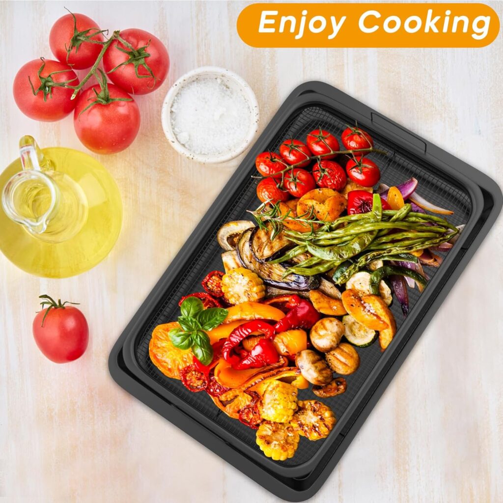 Large Size 19 x 12.8, Air Fryer Basket For Oven, Stainless Steel Air Fryer Tray, Oven Air Fryer Basket Baking Sheet Cookie Sheet Roasting Basket